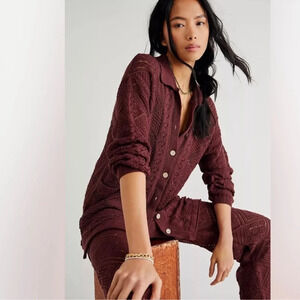 Free People Beach Getaway Fauxchet Cardigan